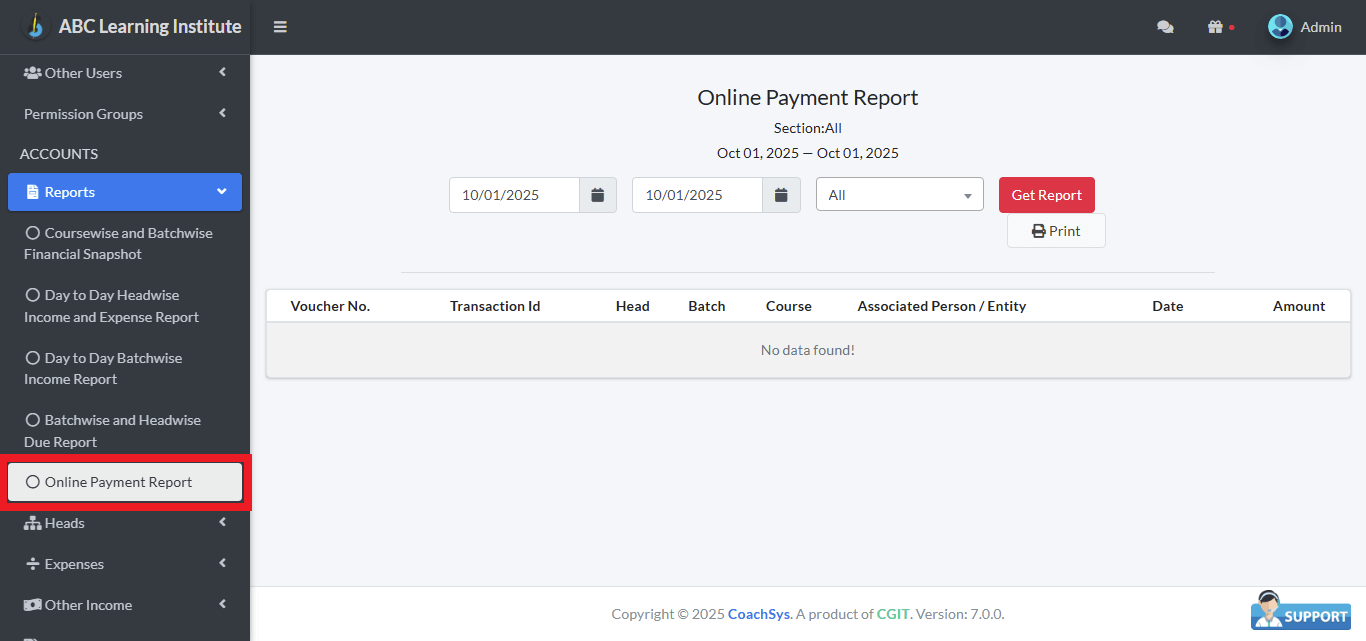 Online Payments Report 1 Online Payments Report