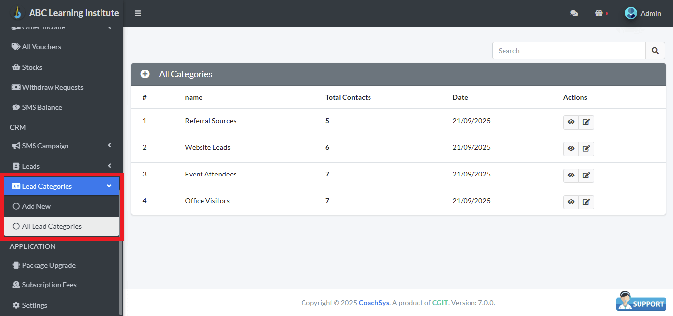 All Lead Categories 1 View All Categories