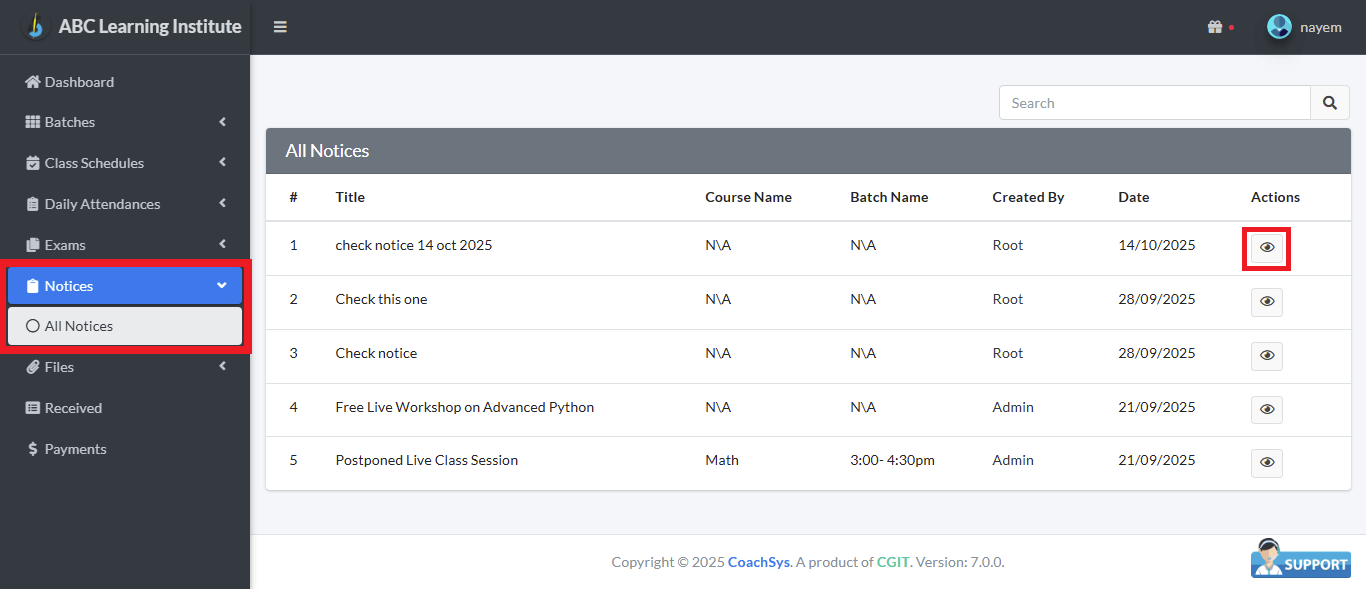 Notices 1 all notice